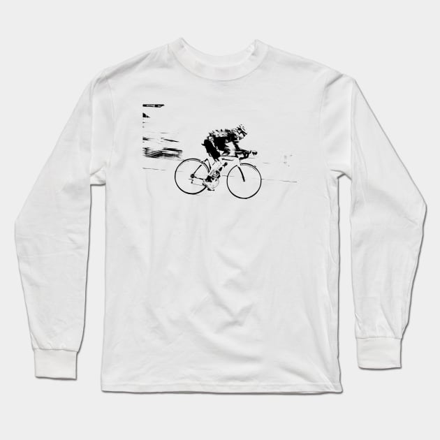 road bike Long Sleeve T-Shirt by rickylabellevie